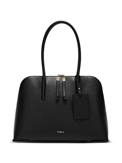 Furla L Atmosfera Dome leather shoulder bag Black WB01754BX03051007