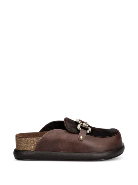 BOHONOMAD buckle-detail mules Brown LNDACS19