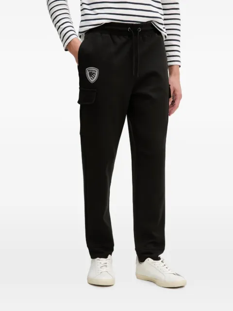 Blauer logo-patch drawstring track pants Black BLUP04036