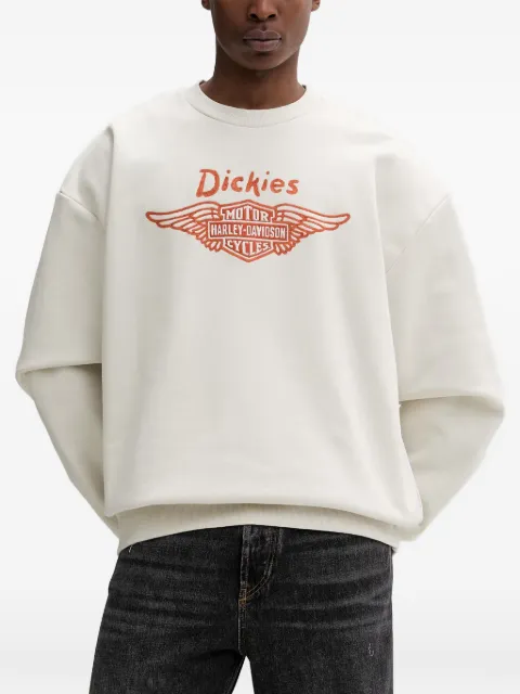 DICKIES x Harley-Davidson® embroidered crew-neck sweatshirt Neutrals DK0A88RLL63