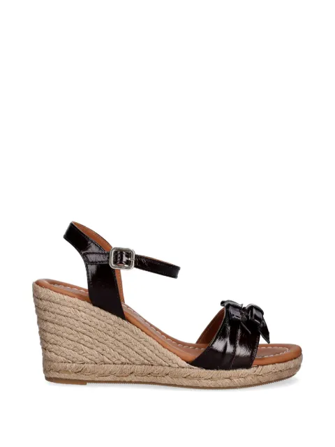 BILLI BI bow-detail wedge sandals Brown A9733