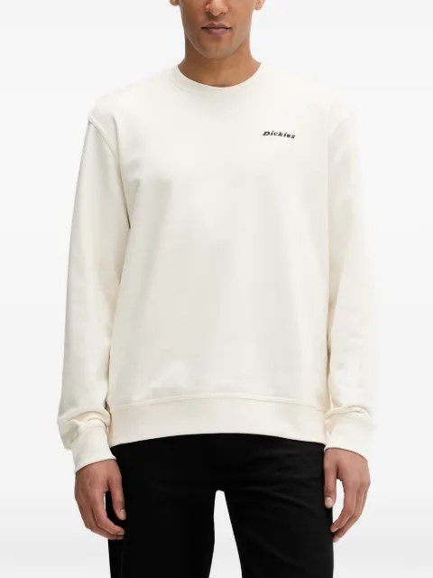 DICKIES logo-embroidered crew-neck sweatshirt Neutrals DK0A88OCECR1