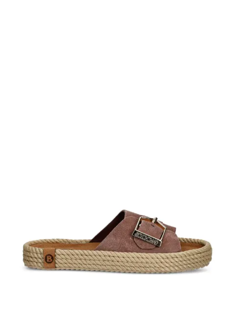 BOHONOMAD buckle-fastening rope-trimmed sandals Brown COR12