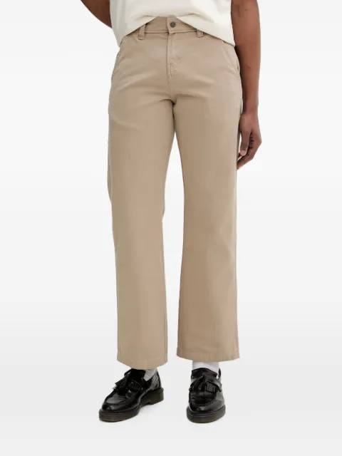 DICKIES logo-patch straight-leg carpenter trousers Neutrals DK0A87PD0DS1