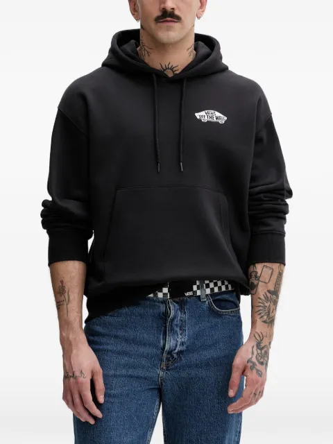 Vans logo-print drawstring hoodie Black VN000STCY281