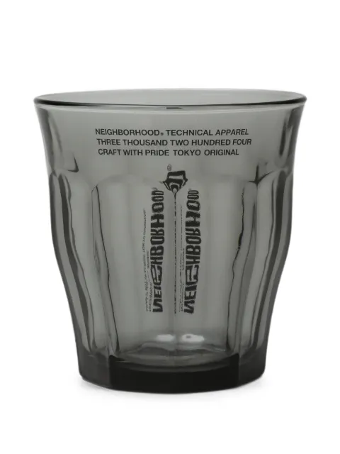 Neighborhood logo-print glasses (set of two) Grey 261WFNHAC05