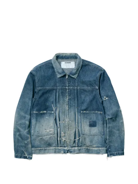 Neighborhood distressed denim jacket Blue 261SPNHJKM06