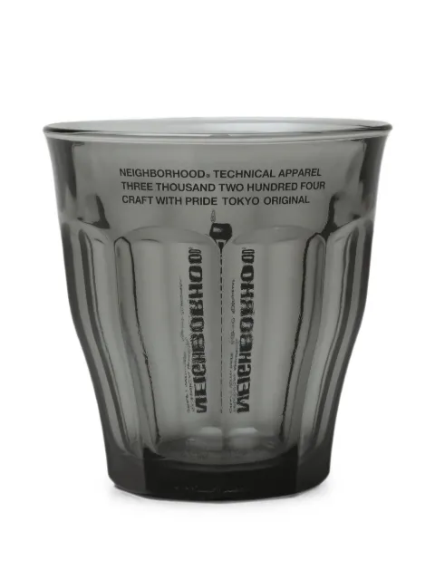 Neighborhood logo-print glasses (set of two) Grey 261WFNHAC04