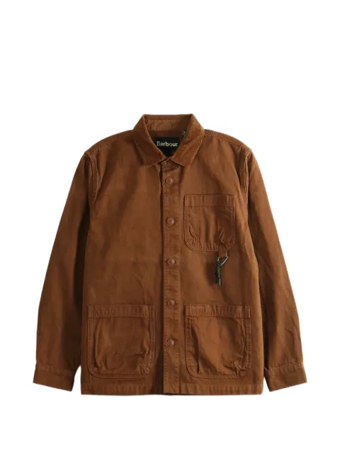 Barbour Bowland patch-pocket shirt jacket Brown MOS0456
