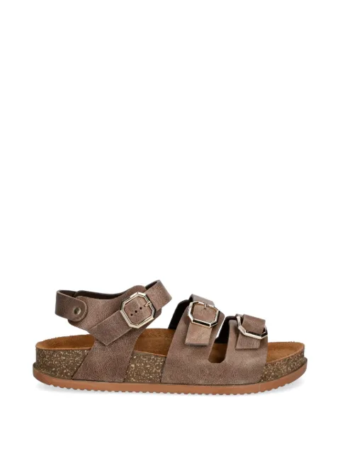 BOHONOMAD Granada triple-strap buckle-fastening sandals Brown GRN12