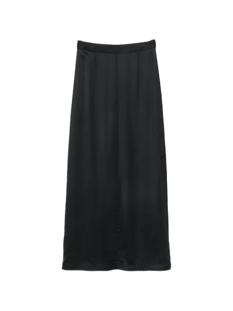 Lutz Huelle Column zip-up maxi skirt Black CSB3500