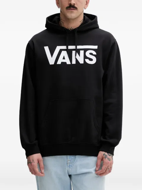 Vans logo-print drawstring cotton hoodie Black VN000HNXY281