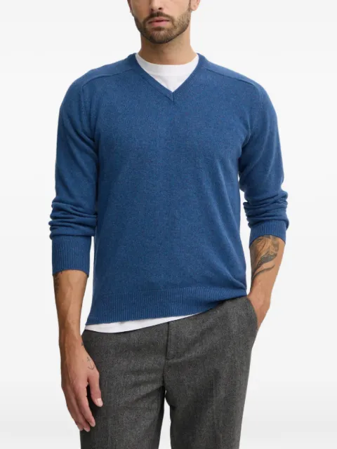 Benetton V-neck knitted sweater Blue 1006U4016