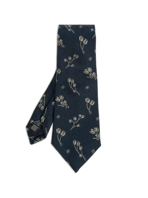 Paul Smith floral-print silk tie Green M1A0TIEW41786