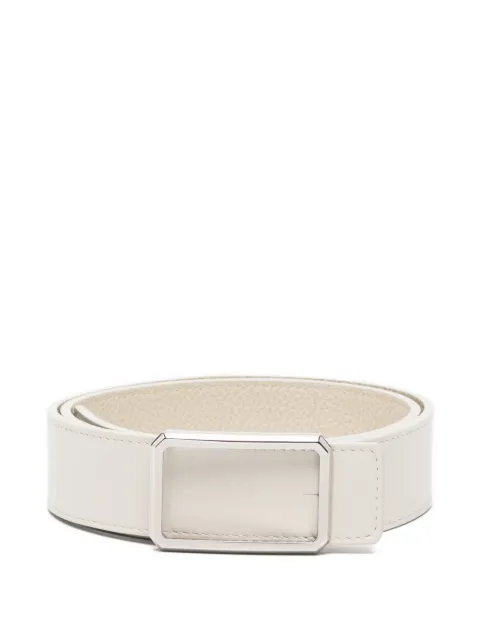 Maison Boinet rectangular-buckle belt Neutrals 94825S1831