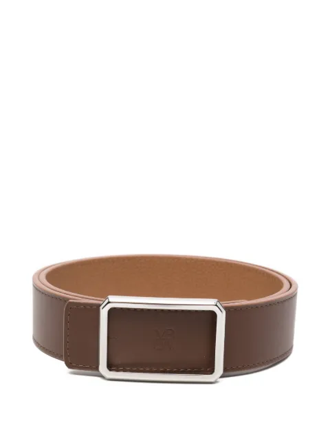 Maison Boinet logo-debossed buckle belt Brown 94825S3706