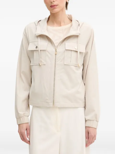 Joseph Ribkoff hooded flap-pocket jacket Neutrals 262621
