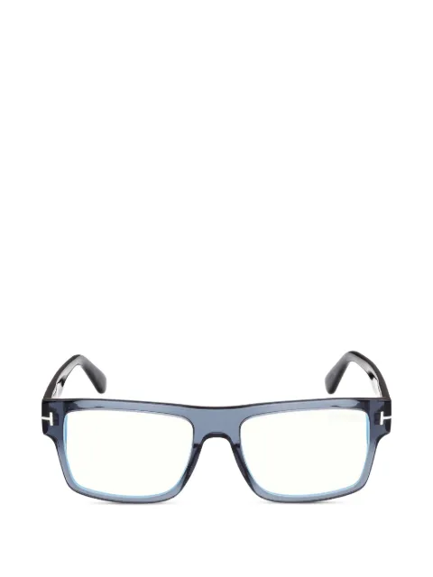 TOM FORD Eyewear rectangle-frame glasses Grey FT6168B