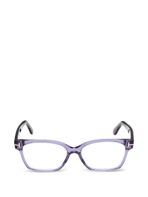 TOM FORD Eyewear T-logo cat-eye glasses Purple FT6171B
