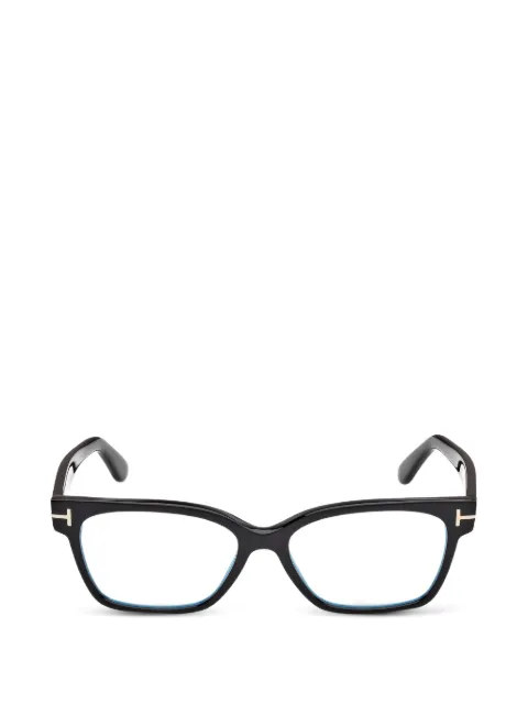 TOM FORD Eyewear T-line rectangle-frame glasses Black FT6171B