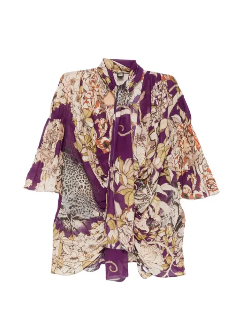 Roberto Cavalli Vintage 2000 floral-print blouse Purple RC250BMK