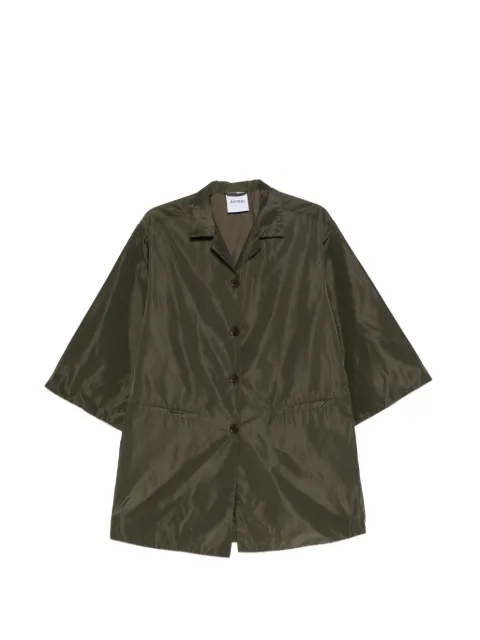 ASPESI button-fastening short-sleeve coat Green S6NN632P008