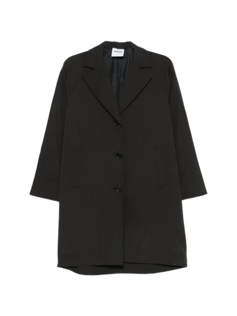ASPESI notch-lapel button-fastening coat Black S6NN5197532