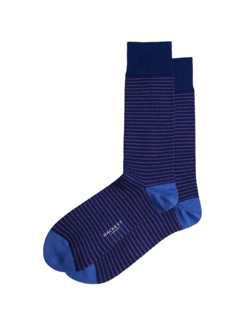 Hackett London jacquard-stripe socks Blue HMU300073