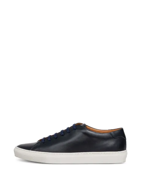 Hackett London Idol Derby lace-up leather sneakers Blue HMS200096