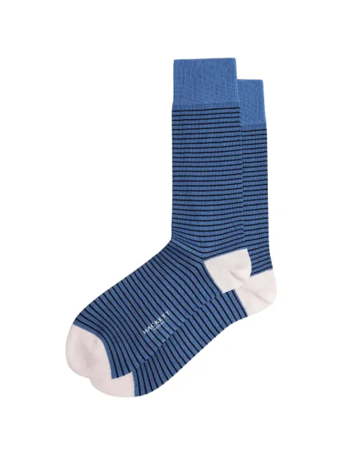 Hackett London striped cotton socks Blue HMU300073