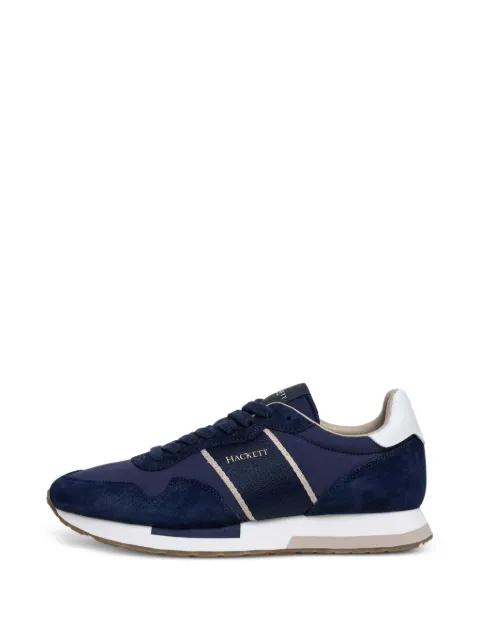 Hackett London Keston Symbol suede-panel sneakers Blue HMS200088