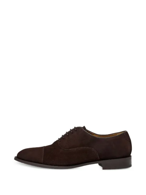 Hackett London suede toe-cap Oxford shoes Brown HMS200073
