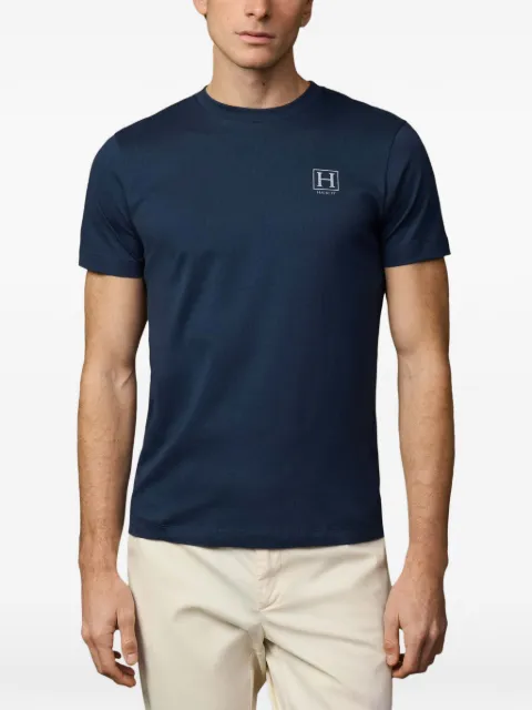 Hackett London logo-print short-sleeve T-shirt Blue HM5000077