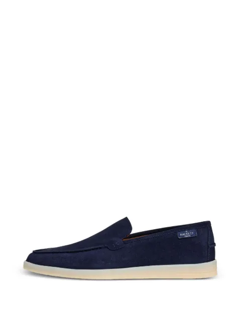 Hackett London Martins suede loafers Blue HMS200104