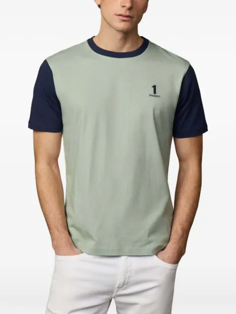Hackett London colour-block print T-shirt Green HM5000095
