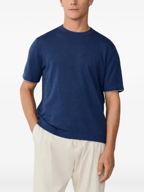 Hackett London short-sleeves knitted T-shirt Blue HM7000172