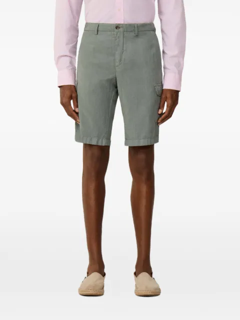 Hackett London Sanderson garment-dyed cargo shorts Green HM8000011