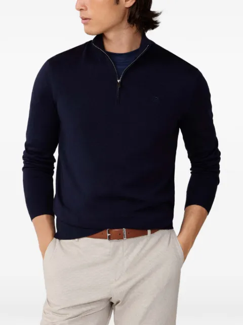 Hackett London quarter-zip sweater Blue HM7000137