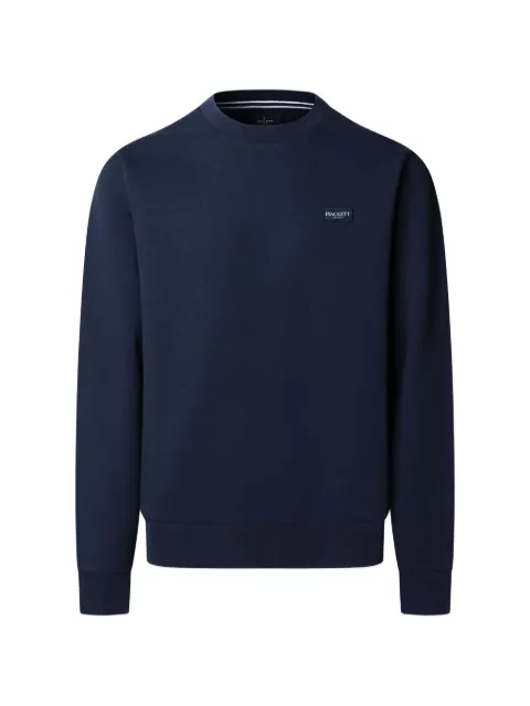 Hackett London logo-patch crew-neck sweatshirt Blue HM5800089