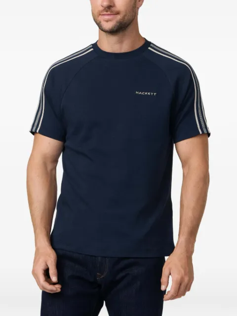 Hackett London tape-detail short-sleeve T-shirt Blue HM5000099