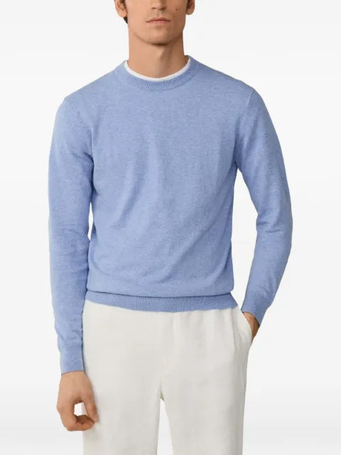 Hackett London crew-neck knitted sweater Blue HM7000171
