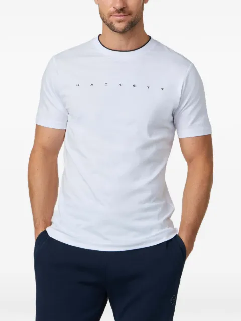 Hackett London logo-print short-sleeve T-shirt White HM5000103