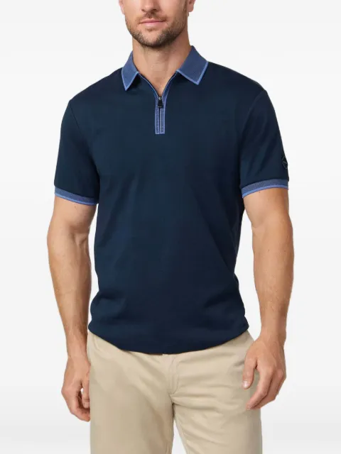 Hackett London zip-fastening polo shirt Blue HM5600122