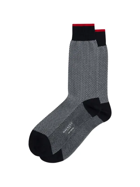 Hackett London herringbone-jacquard socks Blue HMU300079