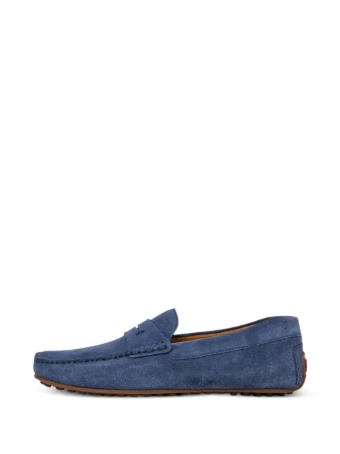 Hackett London Driver suede loafers Blue HMS200080