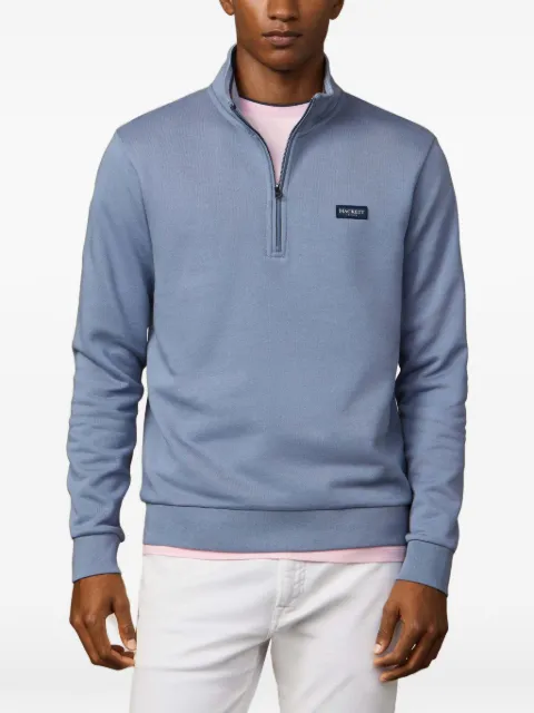 Hackett London Heritage quarter-zip sweater Blue HM5800090