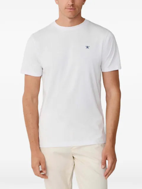 Hackett London logo-embroidered T-shirt White HM5000100