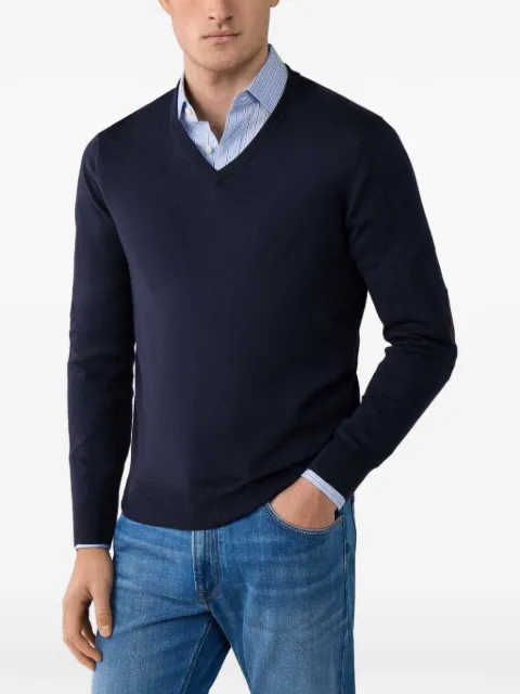 Hackett London V-neck sweater Blue HM7000182