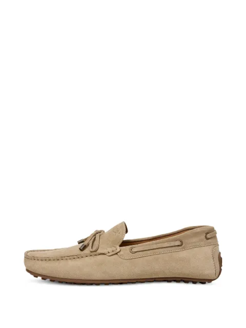 Hackett London lace-up suede loafers Neutrals HMS200079