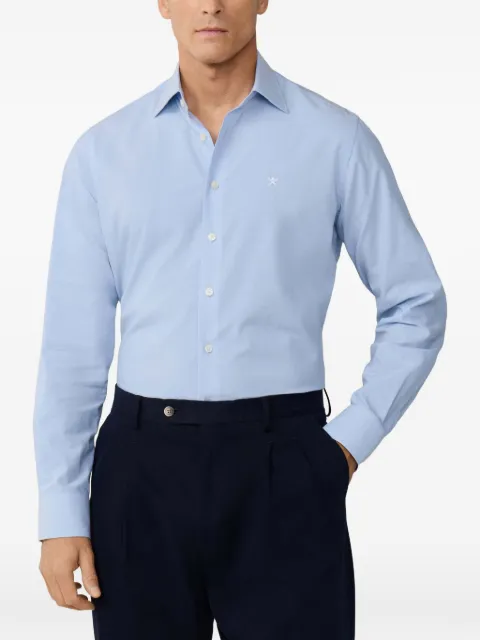 Hackett London cutaway-collar shirt Brown HM3010616
